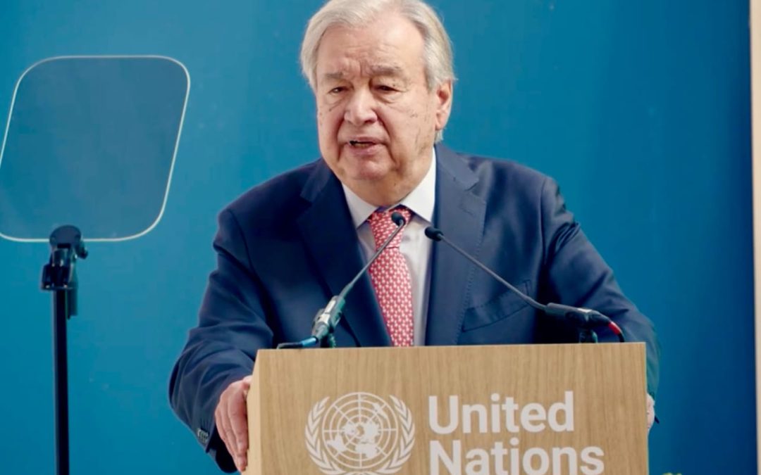 António Guterres appelle à une transition rapide et juste vers les énergies renouvelables